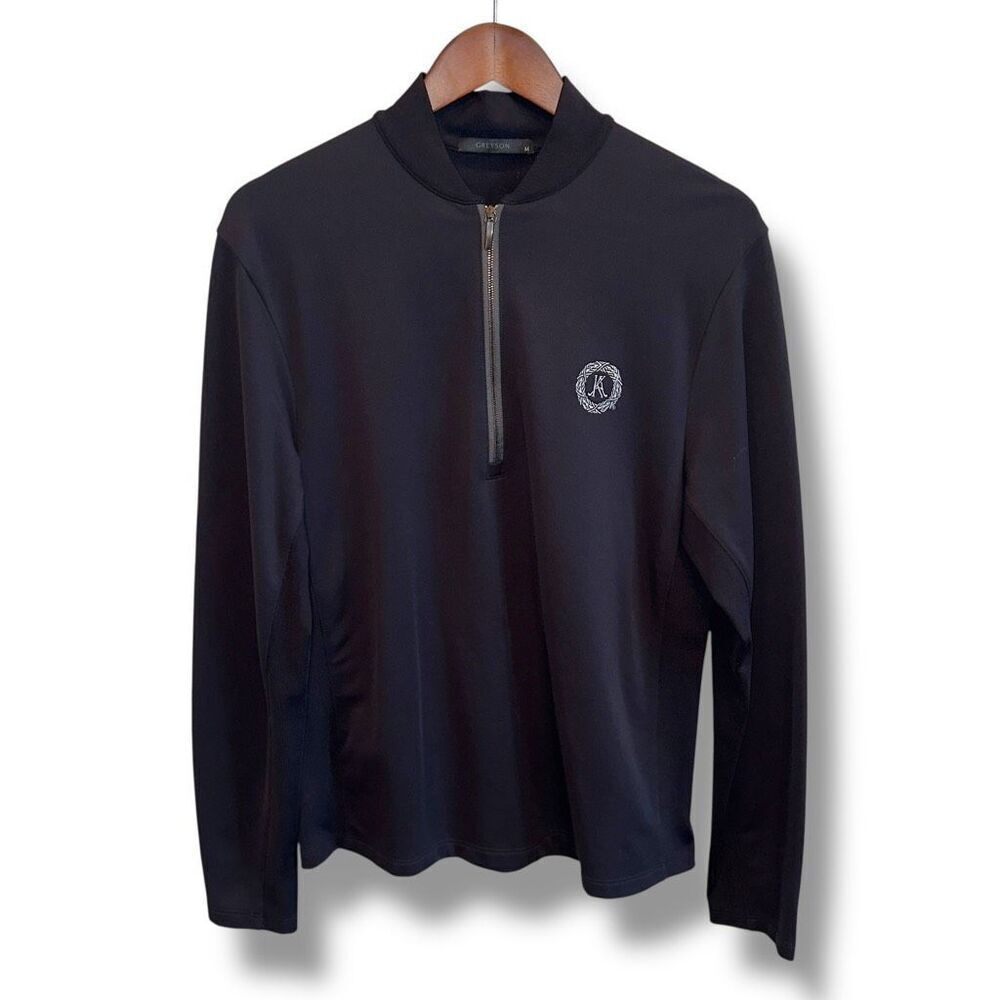 Greyson Black 1/4 Zip Golf Sweater Men’s Sz M